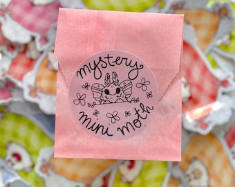 Mystery Fruit Moth Sticker | Waterproof Vinyl Bug Art (2.5" x 3")
