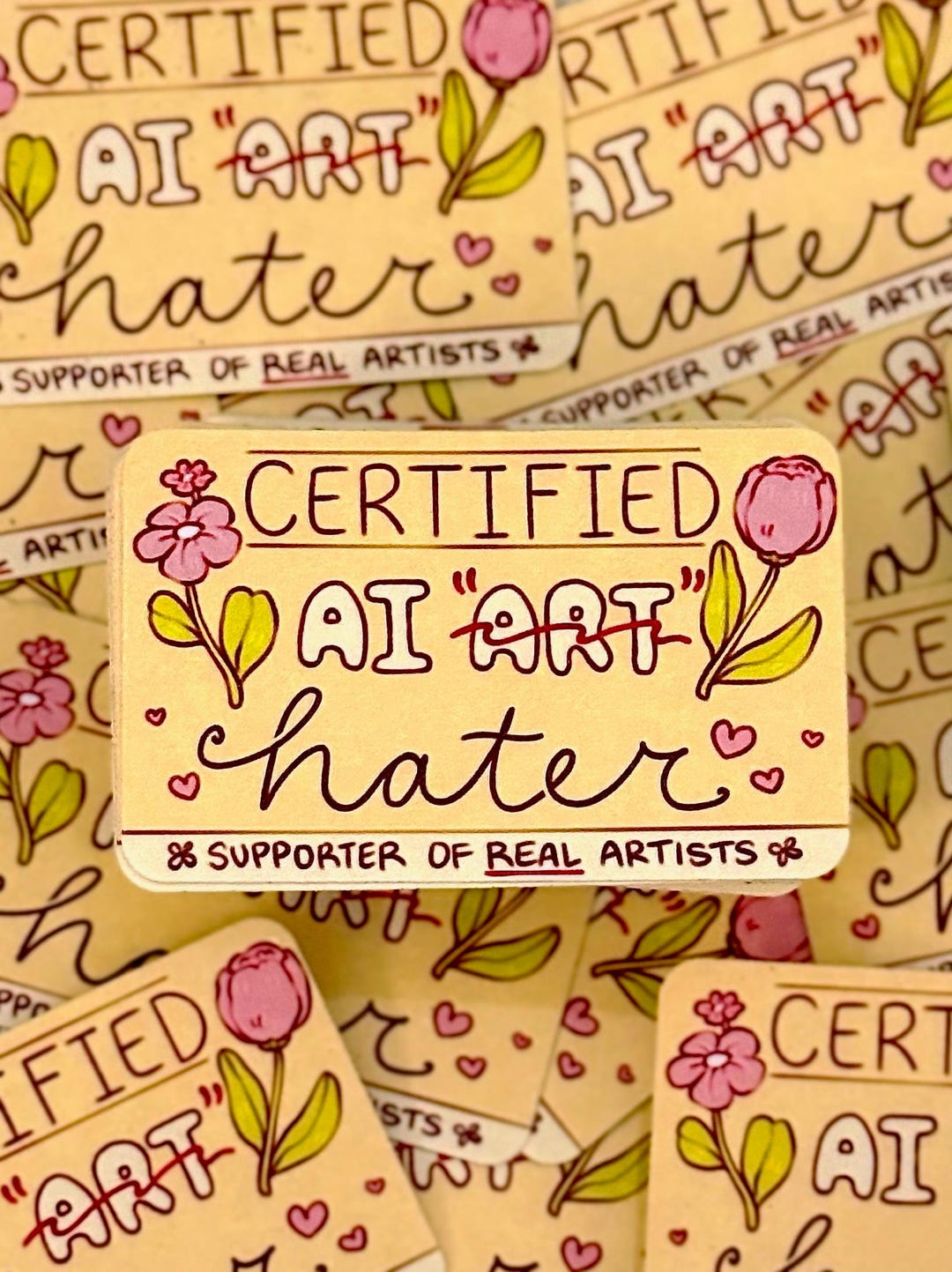 CERTIFIED AI Hater Sticker | 2