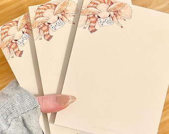 Moth Notepad | Pastel Stationery, 50 Sheets