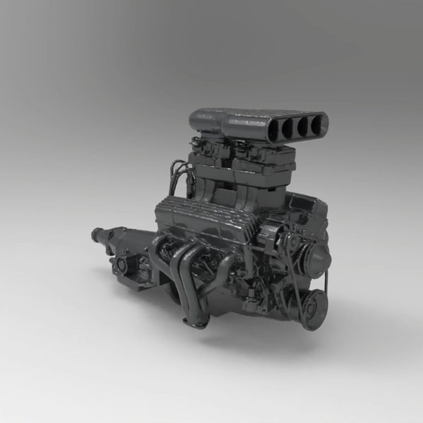 7 x 3D Model ENGINE - MOTOR (.stl) for 3D printing