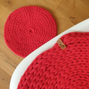 Crocheted seat cushion / seat cushion / chair cushion image 3