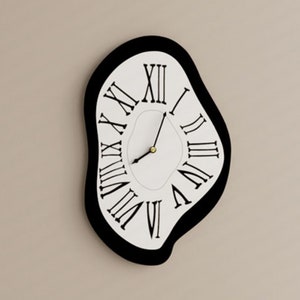Melting Clock Embroidered and Iron on Patches for Jackets 