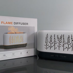 Air humidifier , Ultrasonic Aroma Diffuser, with a flame effect - Low Price - Great GIFT idea, Valentines, Birthdays