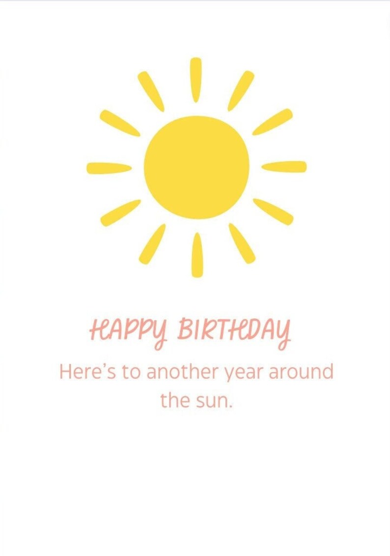 Happy Birthday Card Digital Download for Unlimited Use Etsy