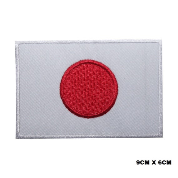 Embroidered Japan Flag Patch Badge Iron Sew On Clothes Bag Shirt Japanese Tokyo