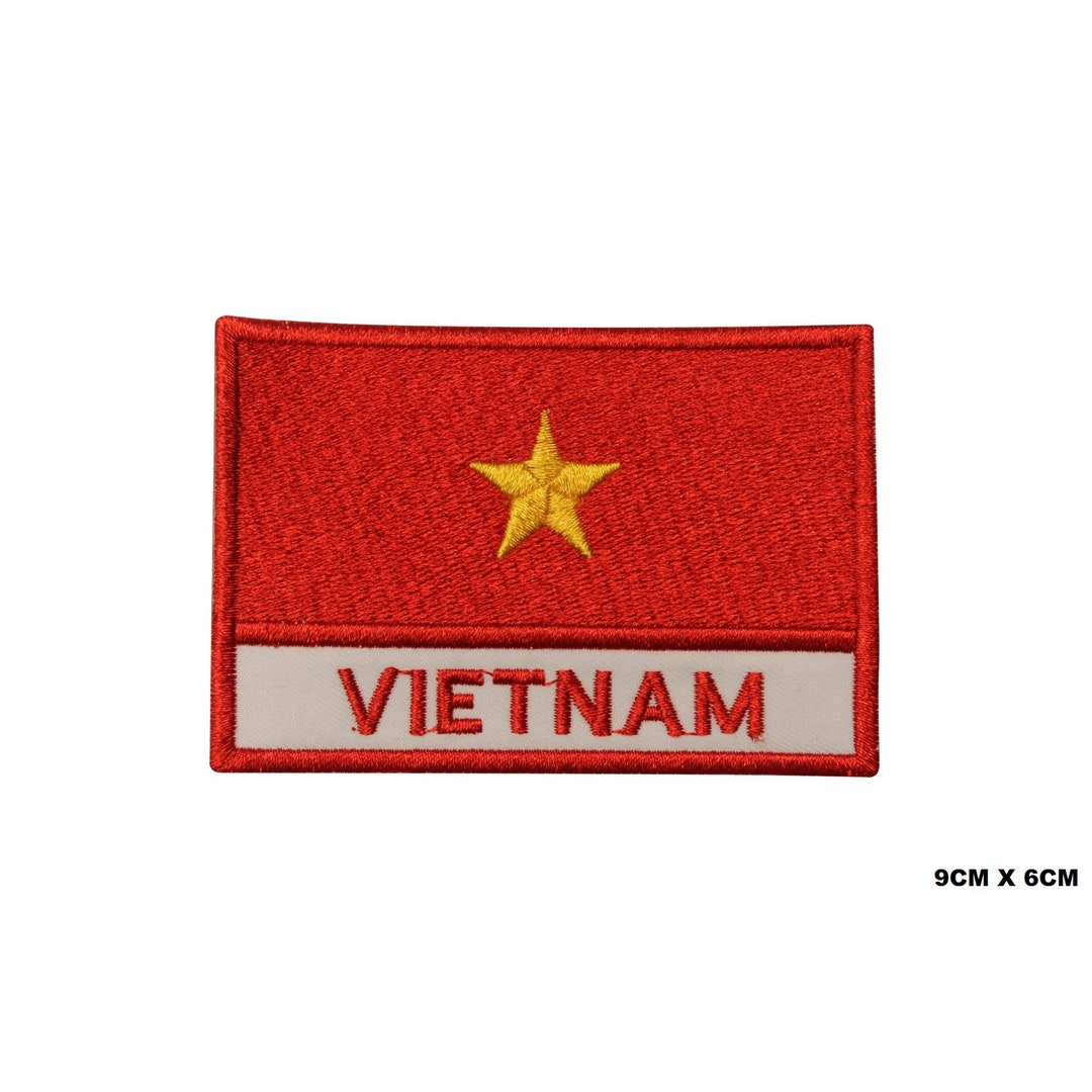 Vitnah Sticker Player VIETNAM Country Flag Iron-on Patch, Vinyl Player Badge, Vintage ...