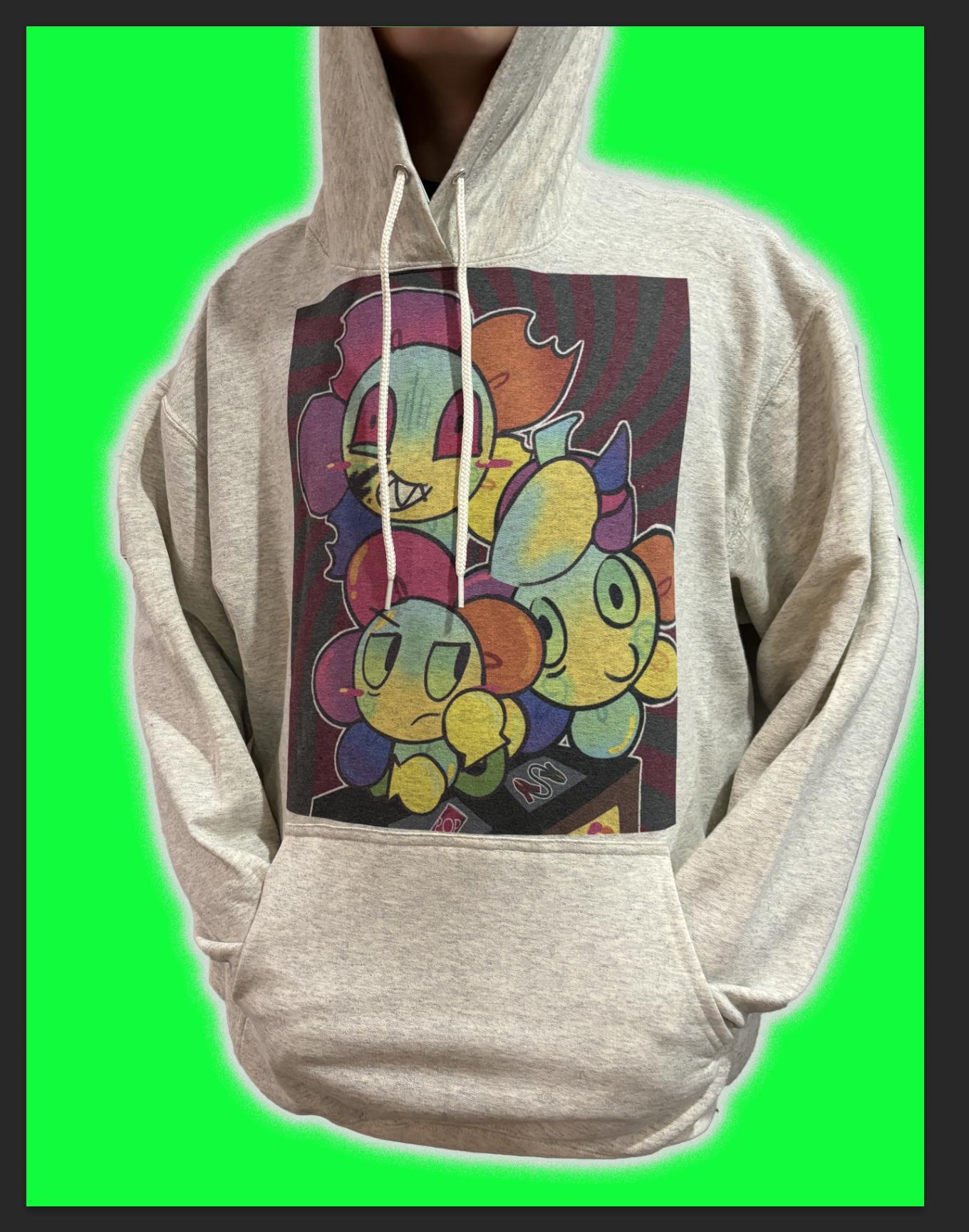 dandy Pink Stripe Oversized Lux Dandy Hoodie