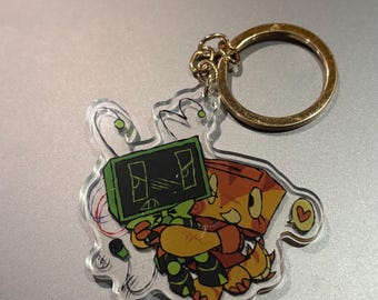 Shelly and Vee Dandys World Roblox Keychain - Etsy