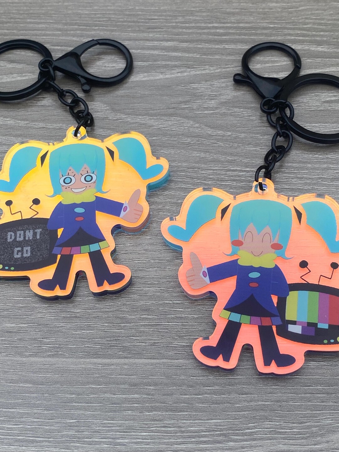 Hatsune Miku Keychain, Holographic Acrylic Vocaloid Fan Art - Etsy