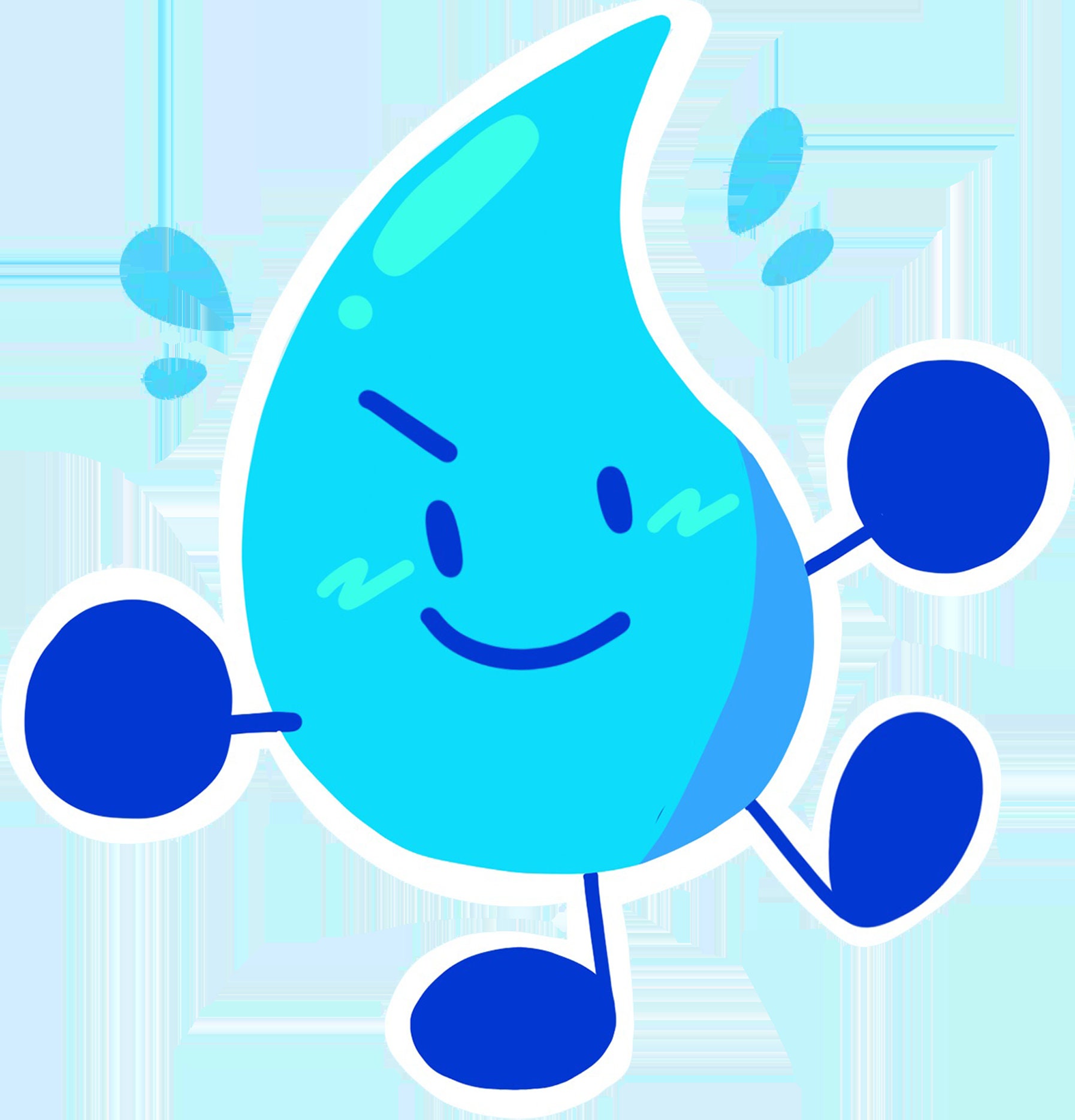 BFB BFDI Fanny and Bubble Full Background | Sticker