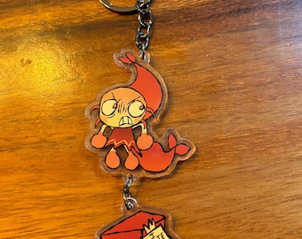 shrimpo Dandys World Roblox Keychain