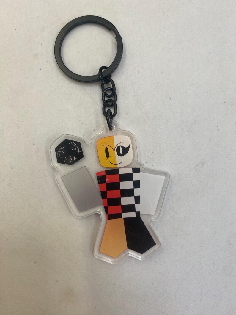 Devesto Die of Death Forsaken Keychain Roblox Forsaken Double Sided ...