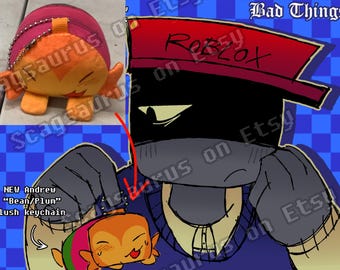 Peluche de Andrew Bean en Roblox Cosas malas