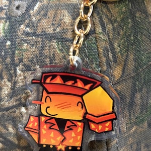Roblox Elliot Forsaken Work at a Pizza Place Acrylic Keychain