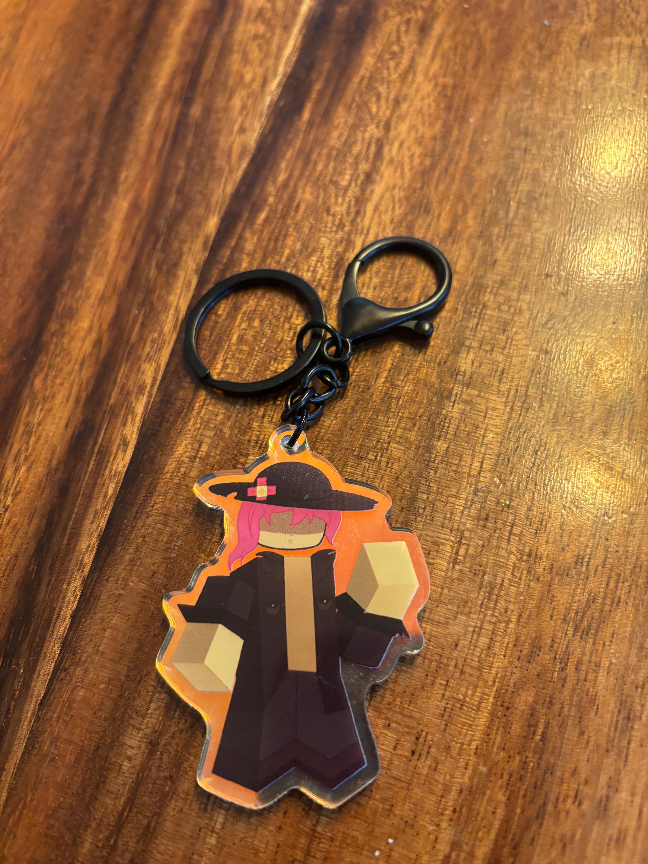 Jane Doe Forsaken Roblox Keychain, Rainbow Holographic Acrylic - Etsy