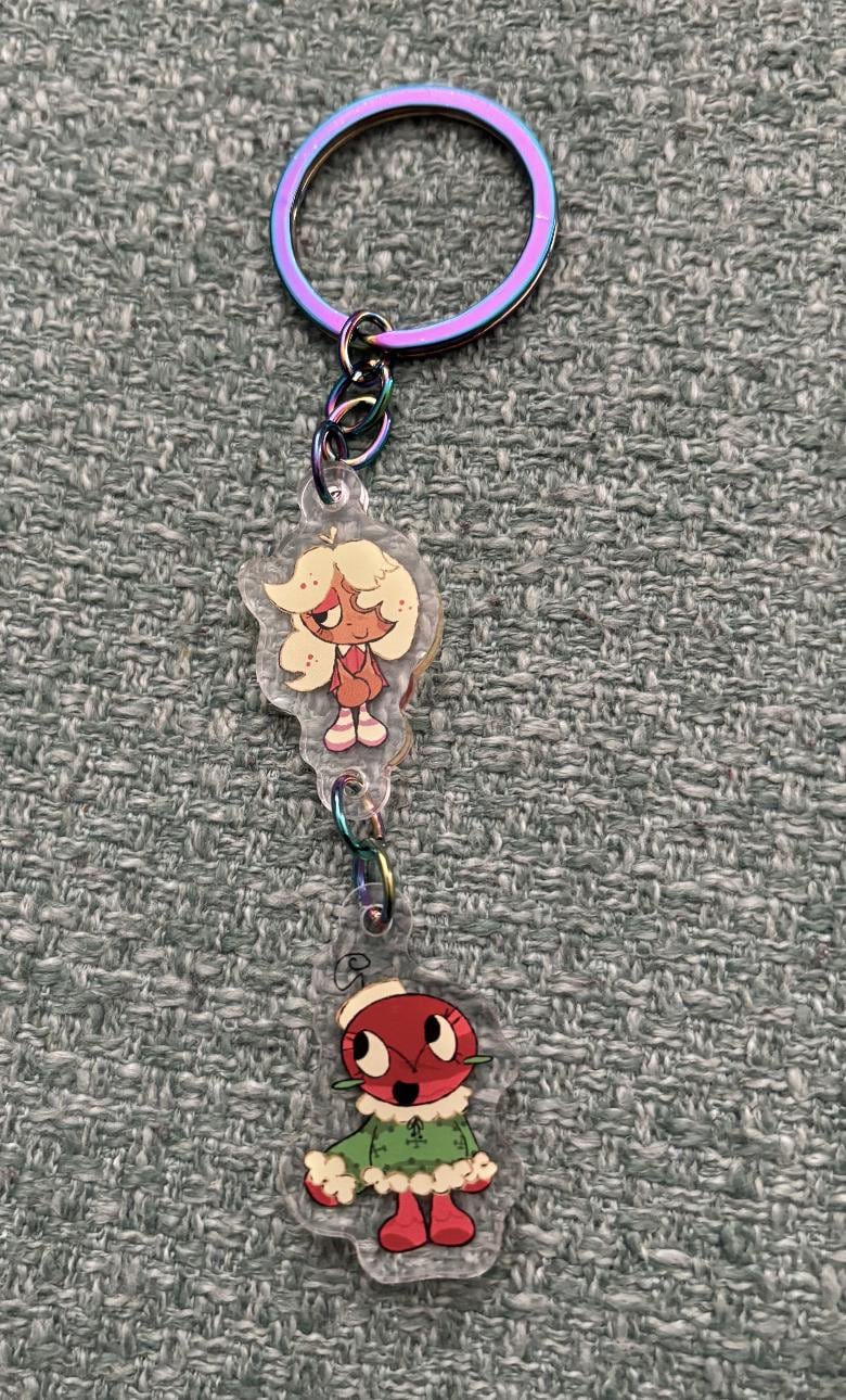 Ginger and Bobette Dandys World Roblox Connection Keychain - Etsy