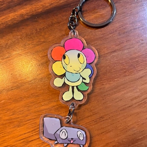 dandy and  pebble  Dandys World Roblox Keychain