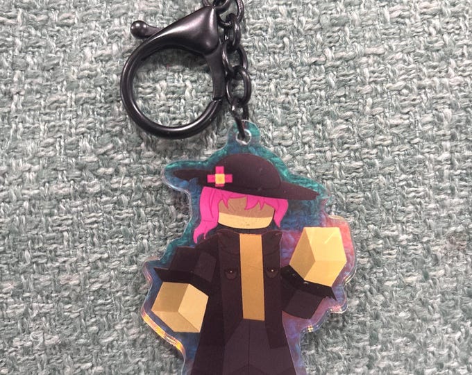 Jane Keychain Jane Doe Forsaken Roblox Keychain, Rainbow Holographic Acrylic - Etsy