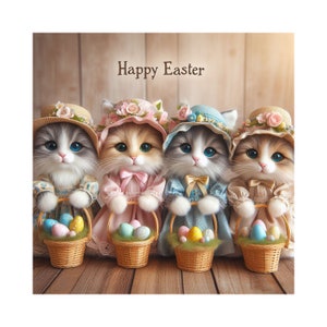 Joyeuses Pâques aux chatons ! --Lien vers le fichier PNG haute résolution--