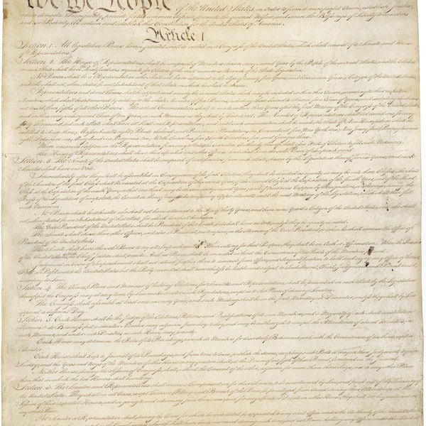 Constitution of the United States -  pages JPG or SVG