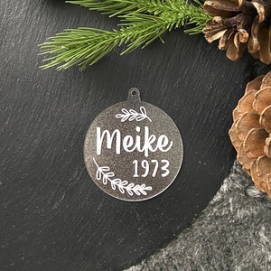 Christmas decoration | Christmas tree decoration | Christmas tree bauble | Pendant | Gift tag first name 2023 personalizable favorite person