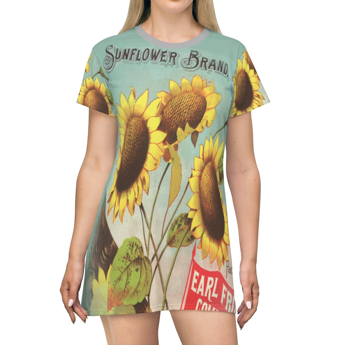 sunflower tshirt dress