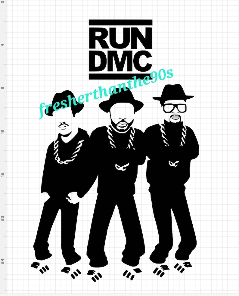 Run Dmc Svg Png Pdf Jpg 80s 90s Rap Hip Hop Old School Tshirts Etsy