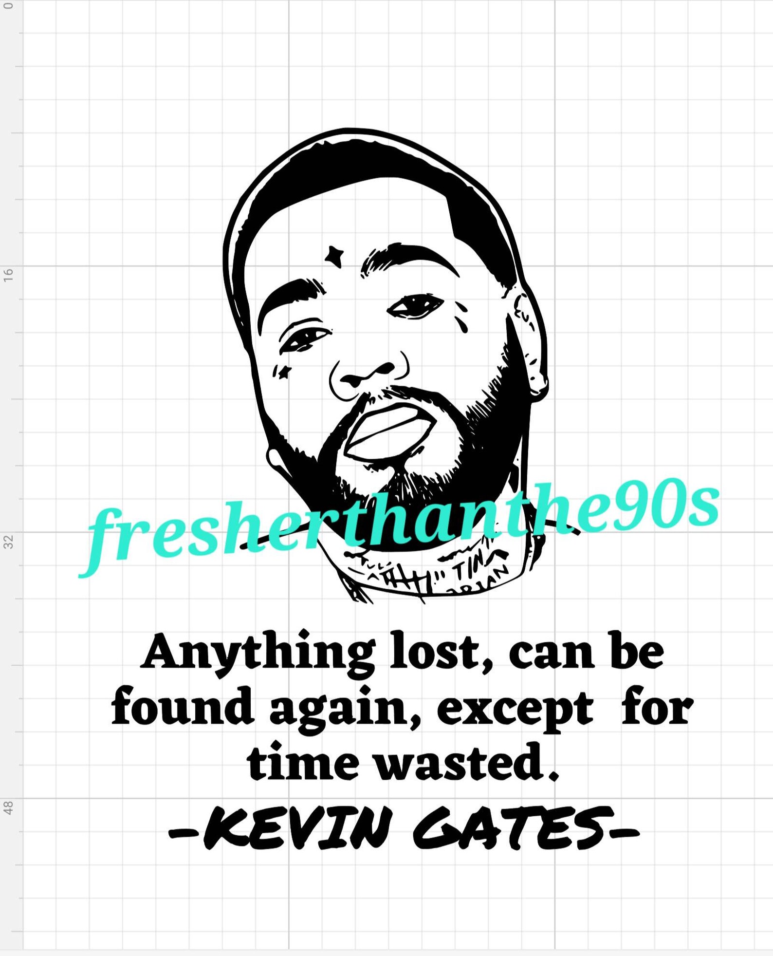 Kevin Gates Rapper Svg Png Pdf Jpg Hip Hop Rap Quote Tshirts Etsy