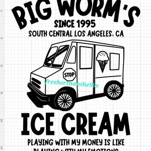 90s Movie Friday Svg Png Pdf Jpg Big Worms Ice Cream 1990s - Etsy