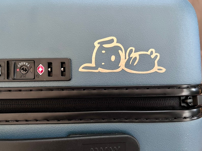 Dog Decal, Luggage Decal, Luggage Sticker, Cute Dog Sticker Etsy