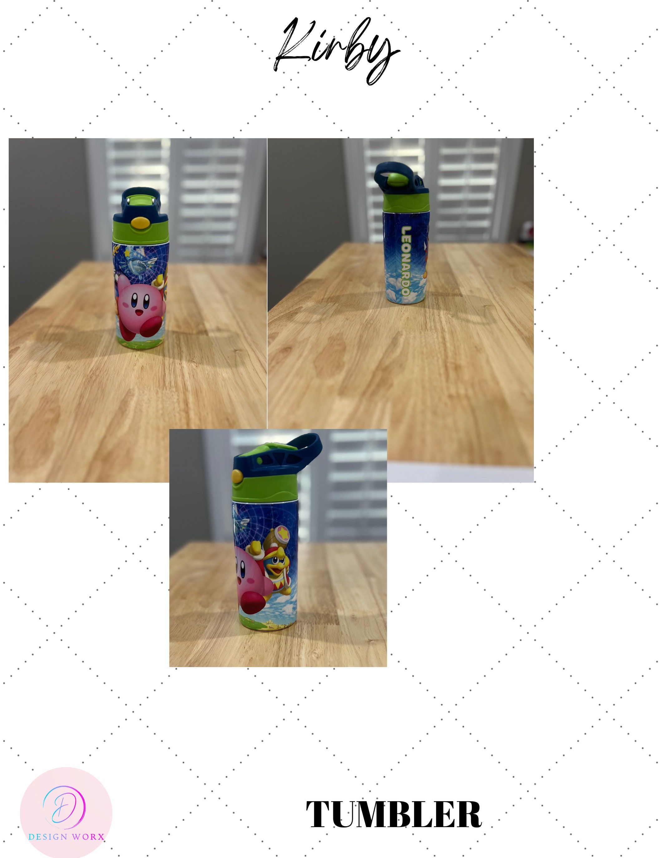 Skater - Kirby Water Bottle 480ml (BON VOYAGE)