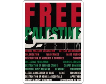 Free Palestine Sticker | 100% Profits Donated