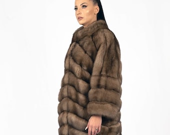 Sable fur jacket.Russian sable fur jacket from Sojuzpushnina in natural color. Furs from Sojuzpushnina are luxury, elegance, a cozy fur