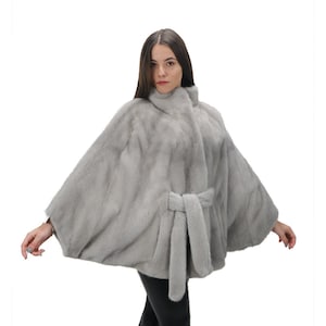 MINK FUR JACKET, Saga furs auction Scandinavian mink elegant bat-style jacket in sapphire color, Classic fur coat hooks,  cozy and elegant