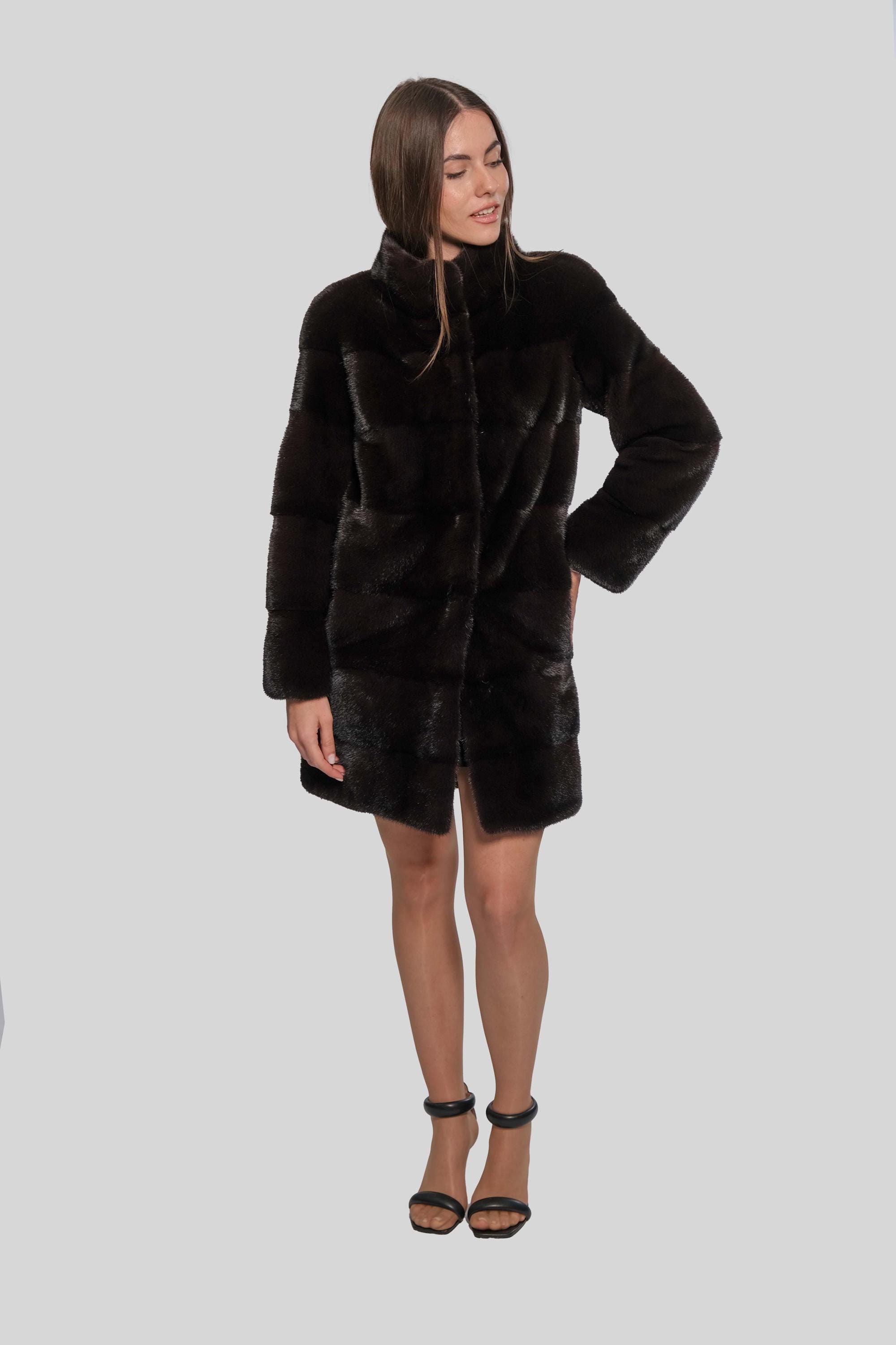 KOPENHAGEN FUR ミンクヤーンショートコートLLサイズ レディース-高級