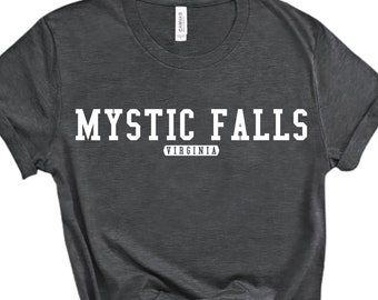 Mystic Falls Virginia TShirt, Virgina Shirt, Vampire Fan Gift TShirt, Vampire Diary Tee, Vampire Shirt, Vampire Fan Tee