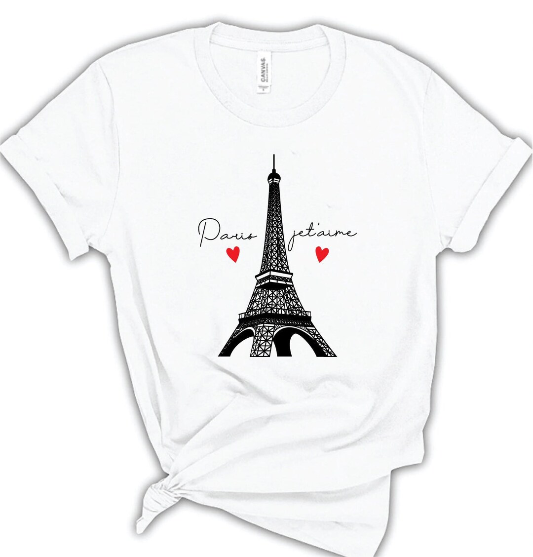 Paris Tshirt Eiffel Tower Shirt Vacation in Paris Tee Paris - Etsy