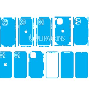 Apple iPhone 12 Pro Skin Template Vektor Cut Datei