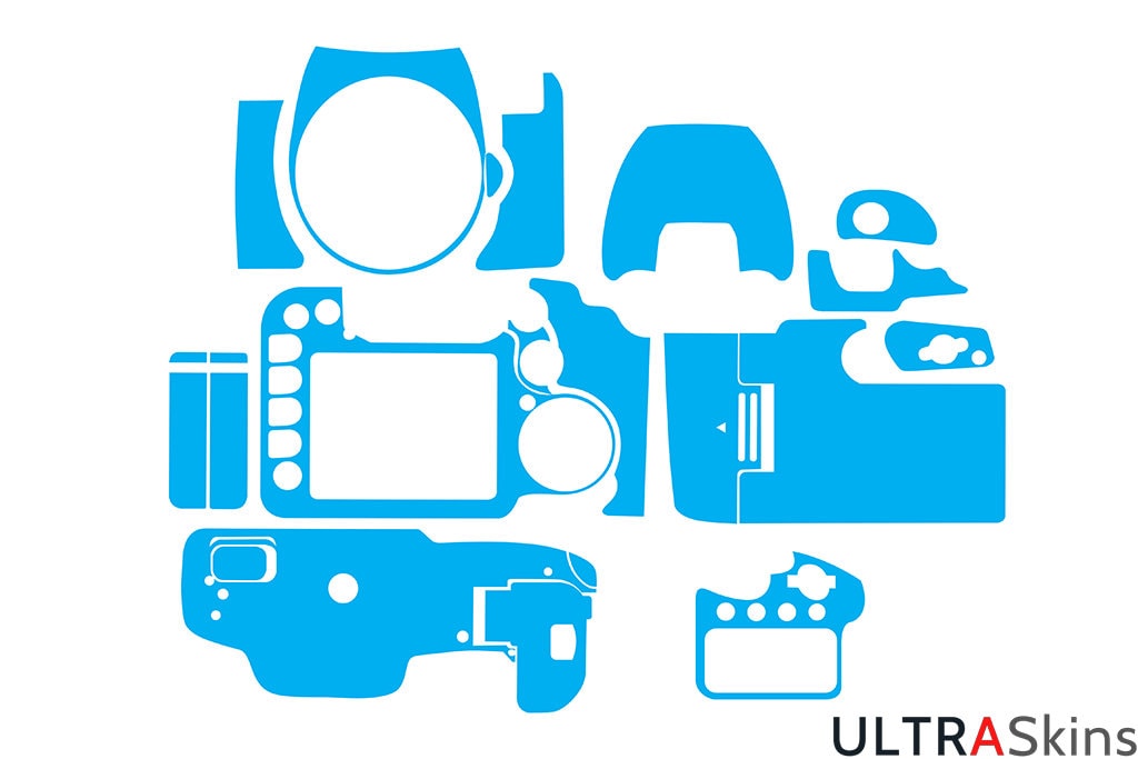 Canon 7D Skin Template Vector Cut File