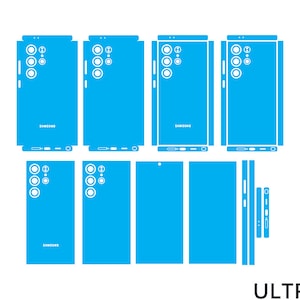 Arquivo de corte vetorial do modelo de skin Samsung Galaxy S24 Ultra 5G