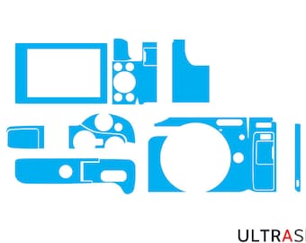 Canon EOS M3 Skin Template Vector Cut File