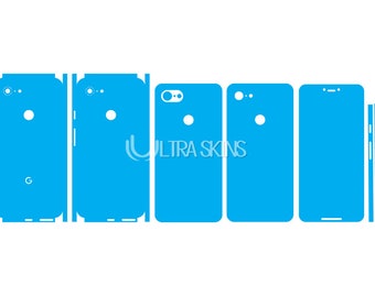 Google Pixel 3 XL Skin Template Vector