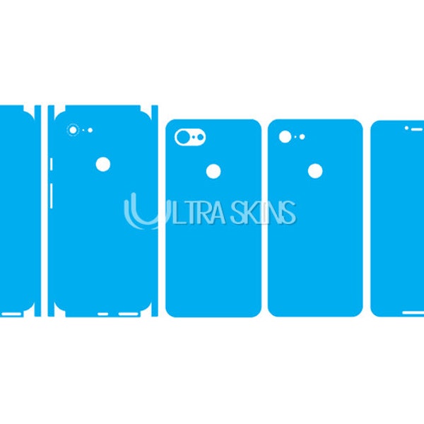 Google Pixel 3 XL Skin Template Vector