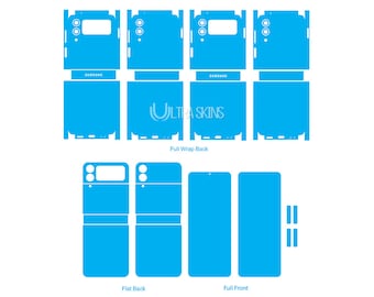 Samsung Galaxy Flip 4 5G Skin Template Vector Cut File 2022