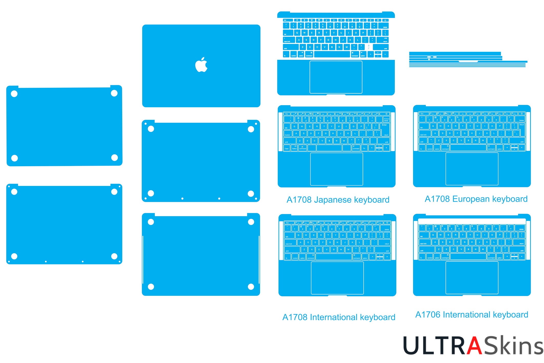 MacBook Pro 13-inch 2016 2017 Skin Template Vector Cut File