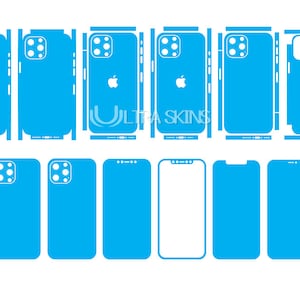 Apple iPhone 12 Pro Max Skin Template Vector