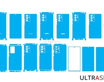 Samsung Galaxy Note 20 Ultra Skin Template Vector Cut File
