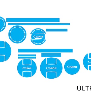 Mall för Canon-husskydd, vektorklippfil