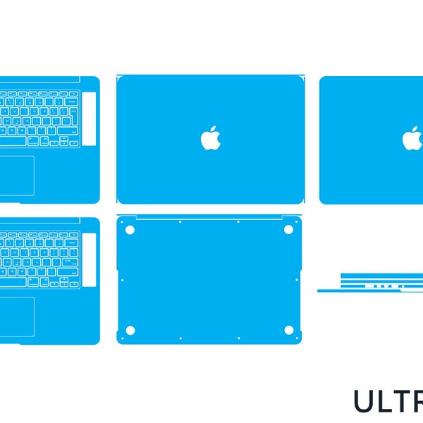 MacBook Pro 15-inch A1398 Skin Template Vector Cut File