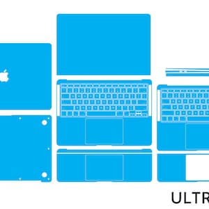 Macbook Air 13-inch M1 A2179, A2337 Skin Template Vector Cut-bestand